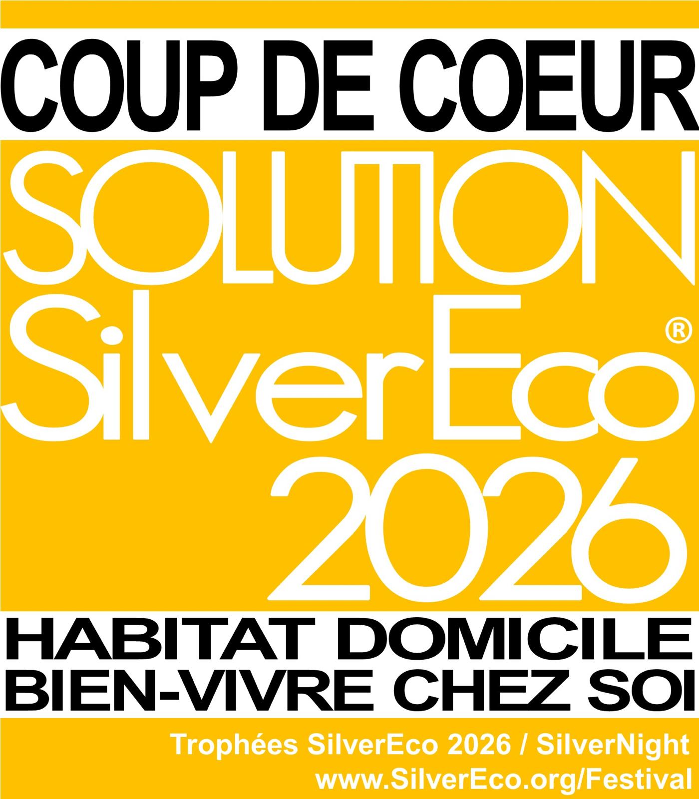 Coup de cœur Solution SilverEco 2026 — catégorie Habitat Domicile, Bien-vivre chez soi
